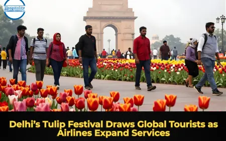 Delhi’s Tulip Festival Draws Global Tourists as Airlines Expand Services