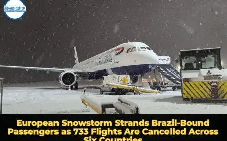 European Snowstorm Cancels 733 Flights, Strands Brazil-Bound Passengers