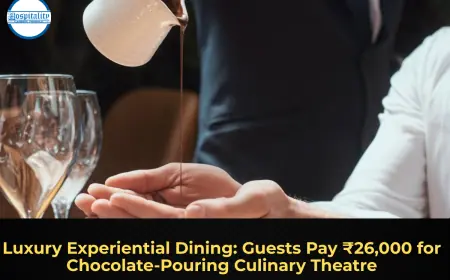 Luxury Experiential Dining: Guests Pay ₹26,000 for Chocolate-Pouring Culinary Theatre