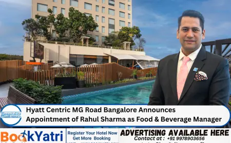 Hyatt Centric MG Road Bangalore Announces Appointment of Rahul Sharma as Food & Beverage Manager