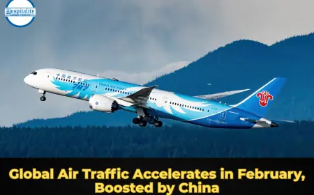Global Air Traffic Accelerates in February, Boosted by China