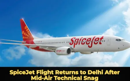 SpiceJet Flight Returns to Delhi After Mid‑Air Technical Snag