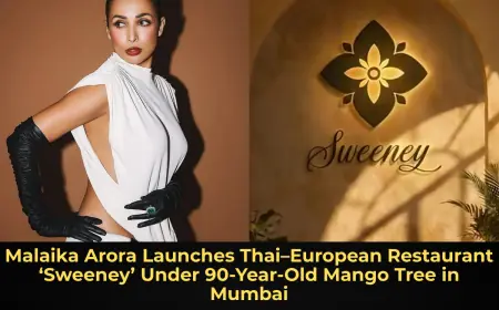 Malaika Arora Launches Thai–European Restaurant ‘Sweeney’ Under 90-Year-Old Mango Tree in Mumbai