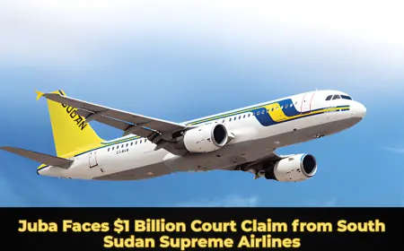 Juba Faces $1 Billion Court Claim from South Sudan Supreme Airlines