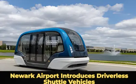 Newark Airport Introduces Driverless Shuttle Vehicles