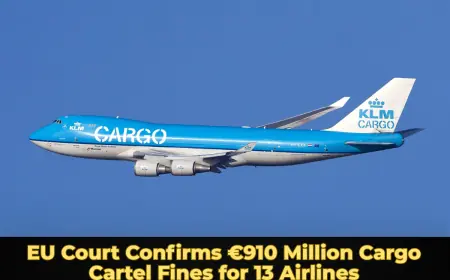 EU Court Confirms €910 Million Cargo Cartel Fines for 13 Airlines