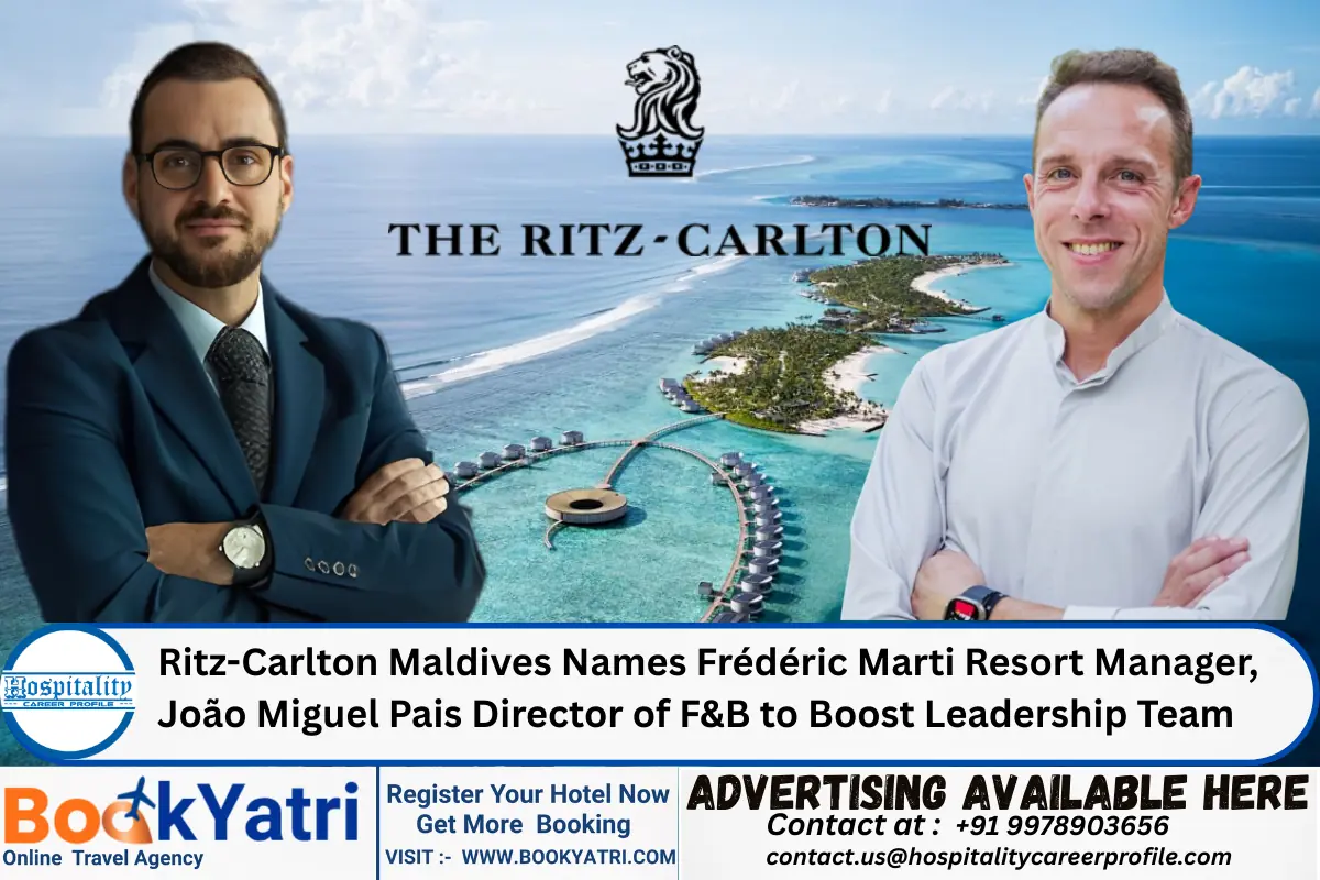 Ritz-Carlton Maldives Names Frédéric Marti Resort Manager, João Miguel Pais Director of F&B to Boost Leadership Team