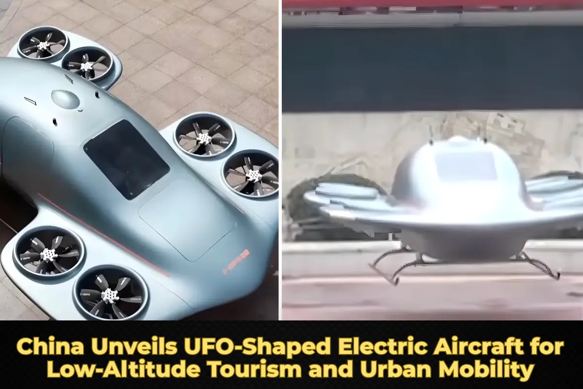 China Unveils UFO-Shaped Electric Aircraft for Low-Altitude Tourism and Urban Mobility