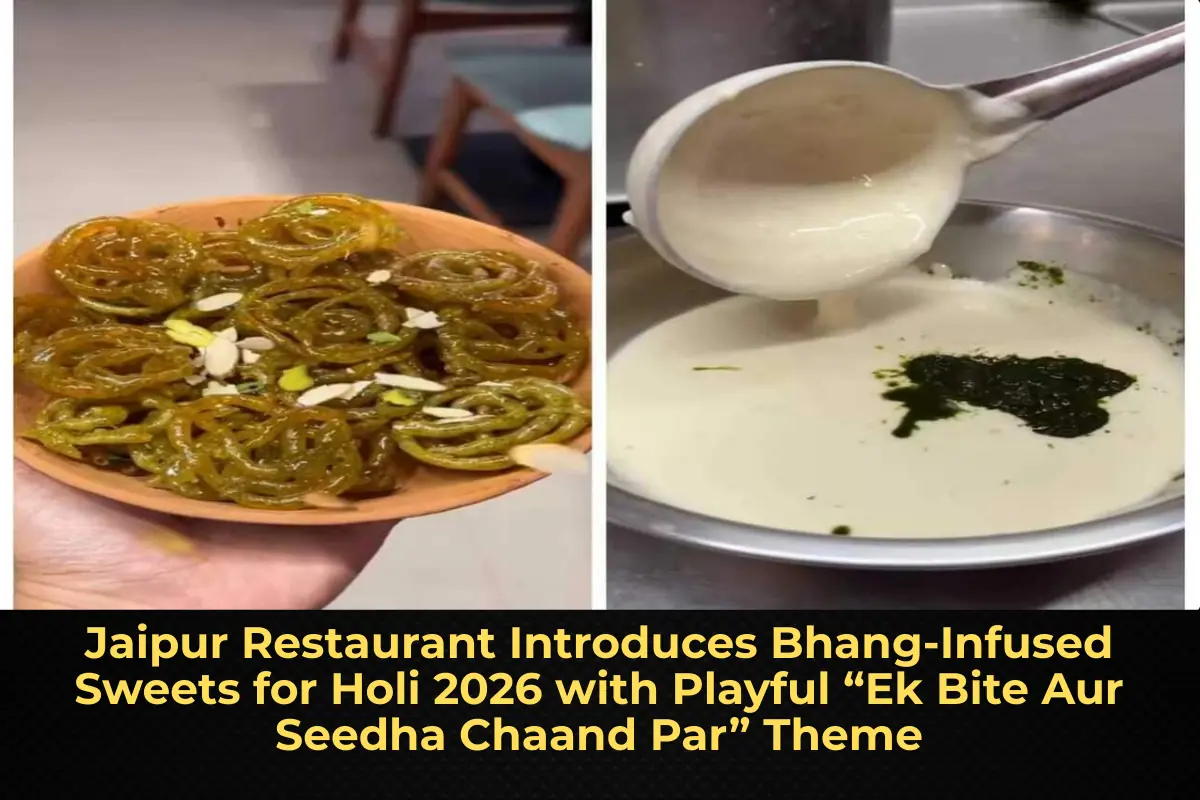 Jaipur Restaurant Introduces Bhang-Infused Sweets for Holi 2026 with Playful “Ek Bite Aur Seedha Chaand Par” Theme