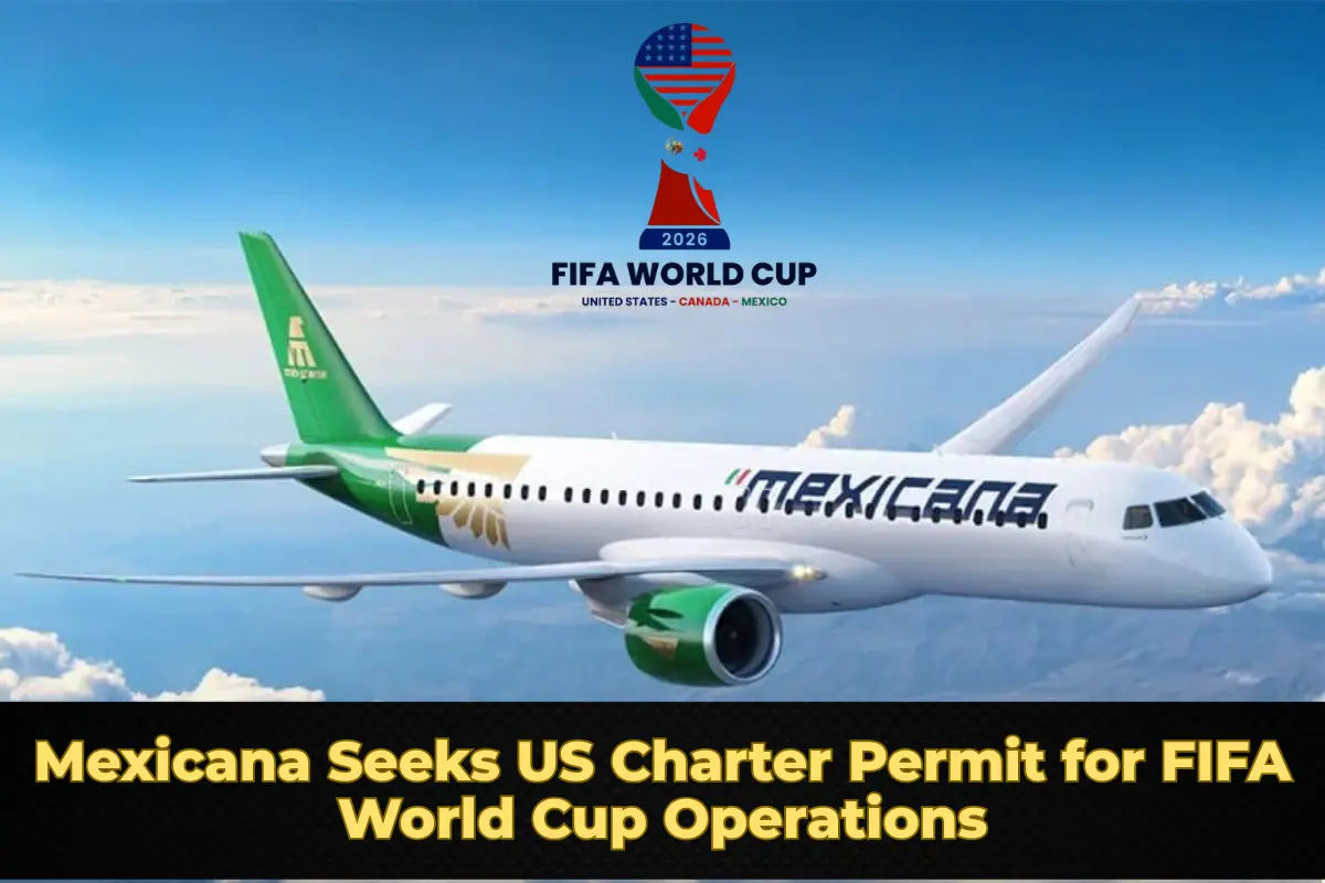 Mexicana Seeks US Charter Permit for FIFA World Cup 2026 Operations