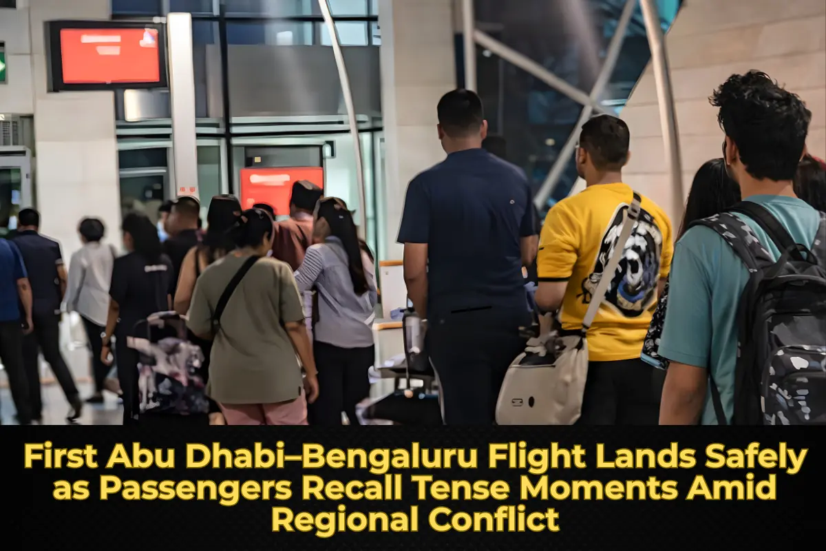 First Abu Dhabi–Bengaluru Flight Lands Safely as Passengers Recall Tense Moments Amid Regional Conflict