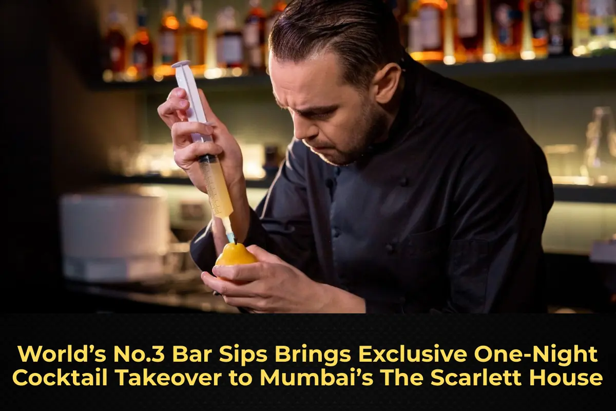 World’s No.3 Bar Sips Brings Exclusive One‑Night Cocktail Takeover to Mumbai’s The Scarlett House