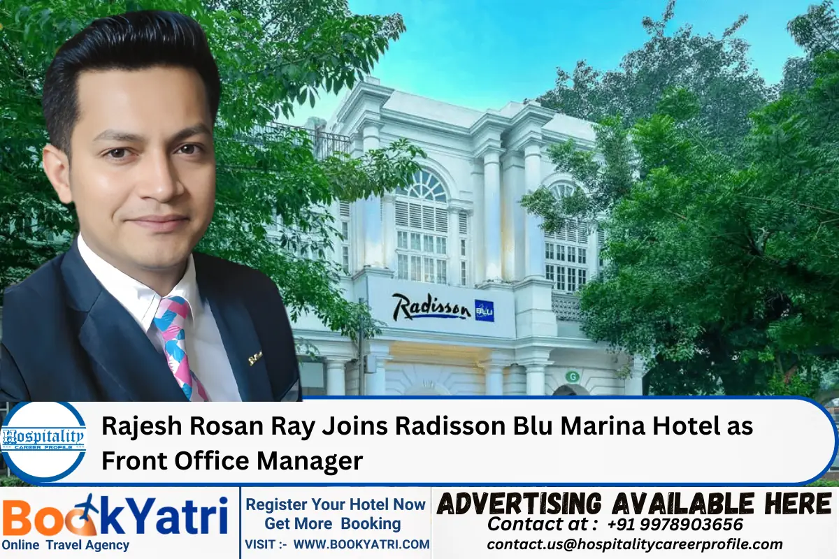 Rajesh Rosan Ray Joins Radisson Blu Marina Hotel as Front Office Manager