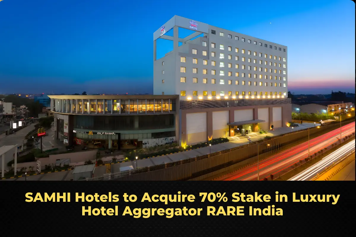SAMHI Hotels to Acquire 70% Stake in Luxury Hotel Aggregator RARE India