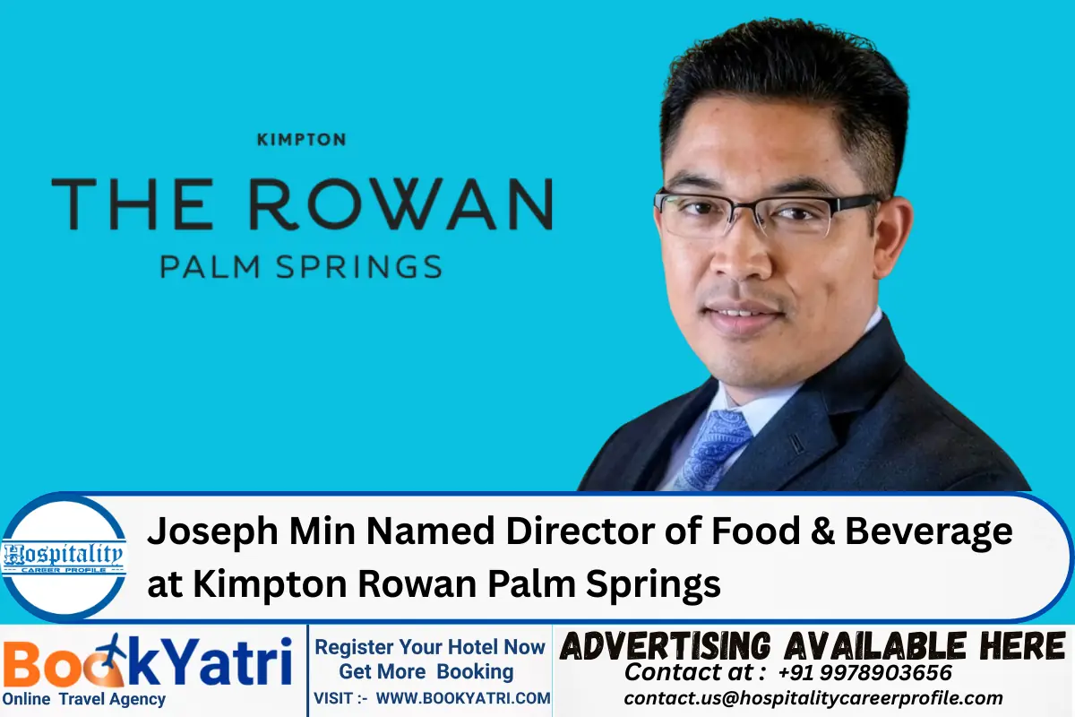 Joseph Min Named Director of Food & Beverage at Kimpton Rowan Palm Springs