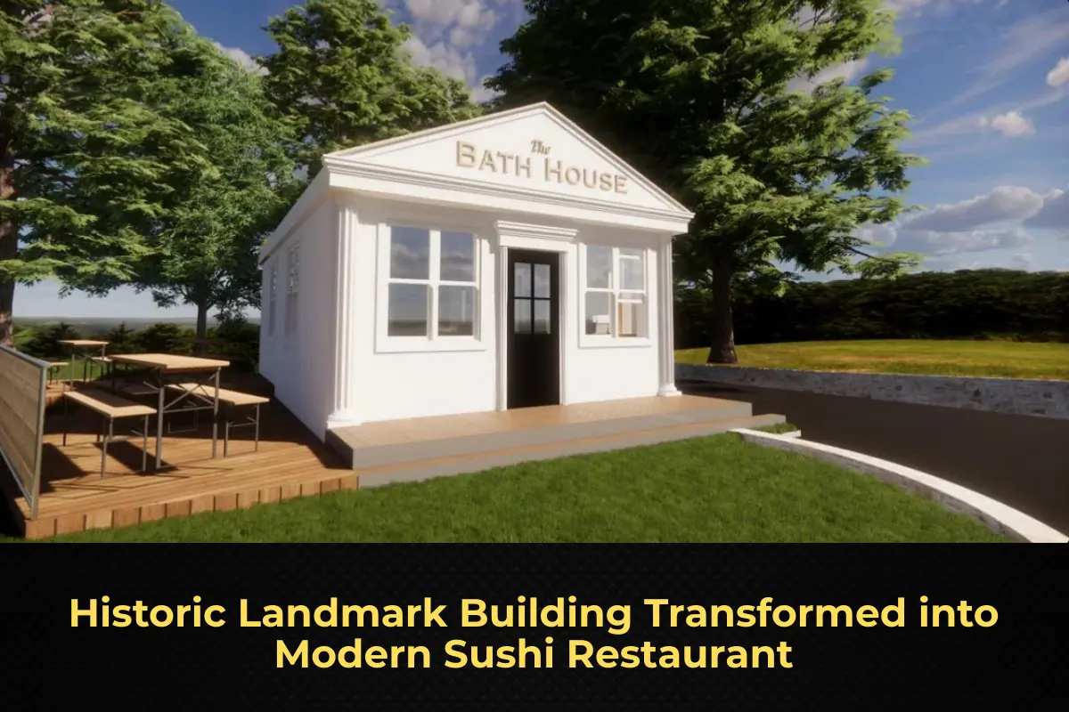Historic Landmark Building Transformed into Modern Sushi Restaurant
