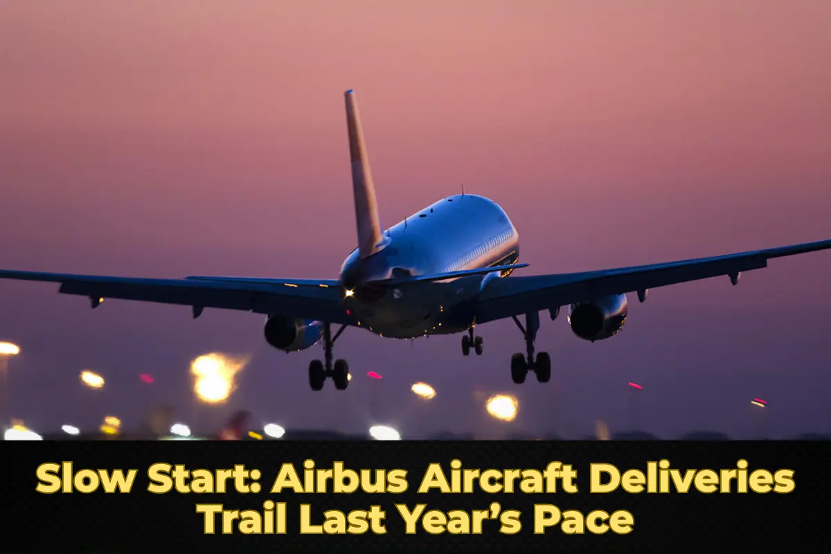 Slow Start: Airbus Aircraft Deliveries Trail Last Year’s Pace