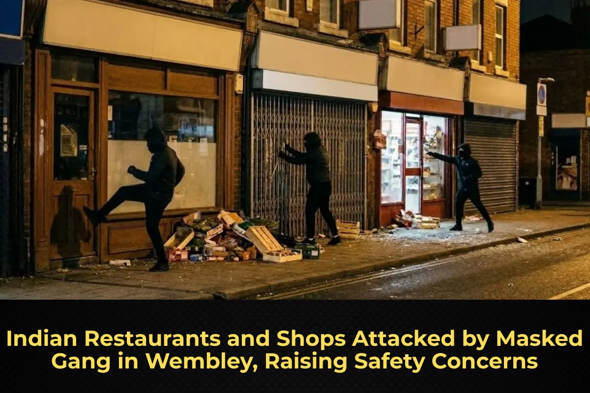 Indian Restaurants and Shops Attacked by Masked Gang in Wembley, Raising Safety Concerns