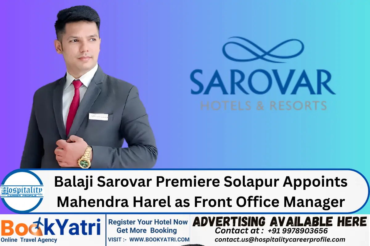 Balaji Sarovar Premiere Solapur Appoints Mahendra Harel as Front Office Manager