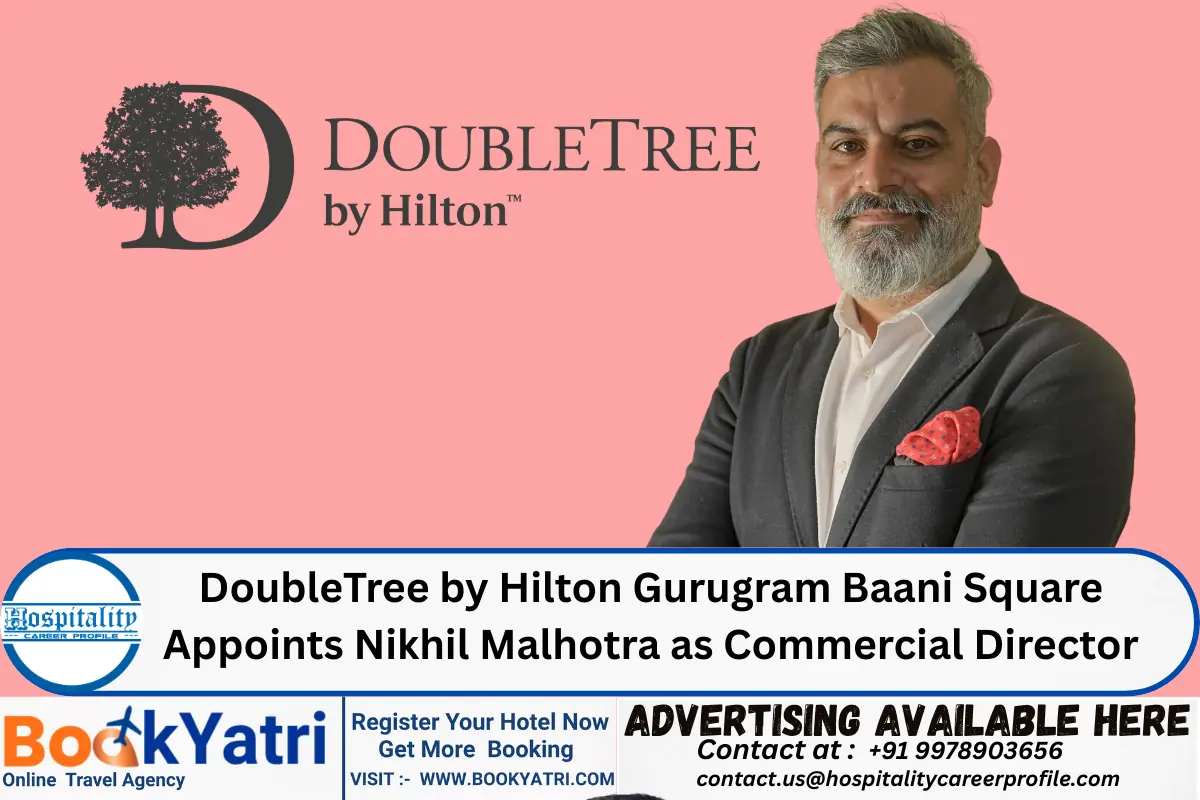 DoubleTree by Hilton Gurugram Baani Square Appoints Nikhil Malhotra as Commercial Director