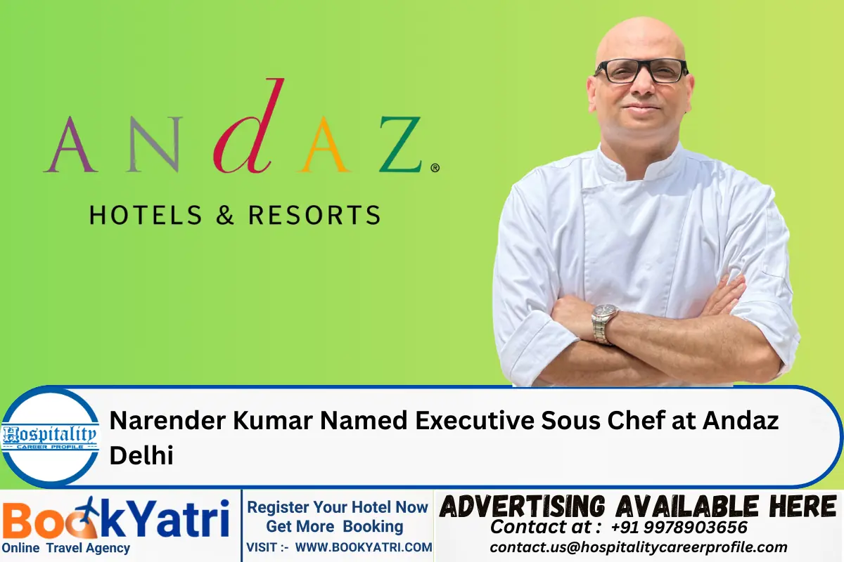 Narender Kumar Named Executive Sous Chef at Andaz Delhi