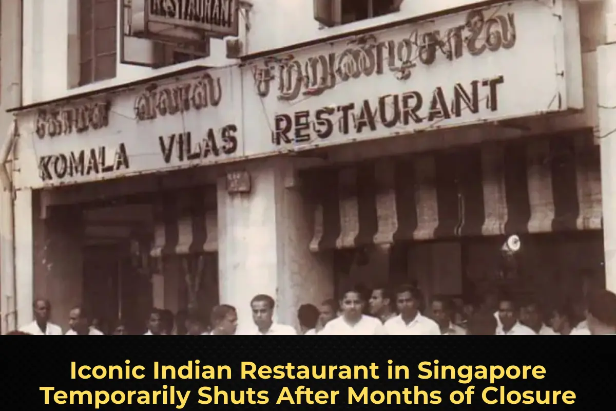 Iconic Indian Restaurant in Singapore Temporarily Shuts After Months of Closure
