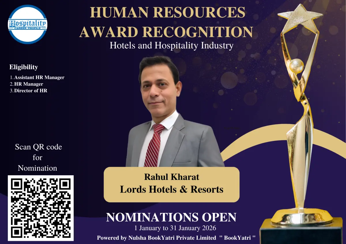Rahul Kharat Nominated for HCP Human Resources Award 2026 – The People’s Choice for Hospitality Excellence