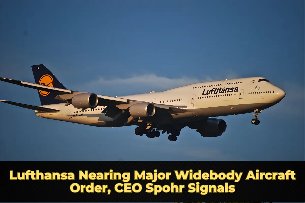 Lufthansa Nearing Major Widebody Aircraft Order, CEO Spohr Signals