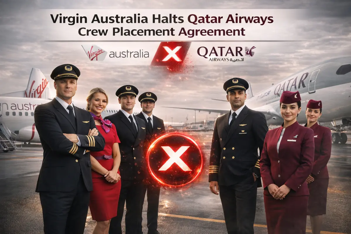 Virgin Australia Halts Qatar Airways Crew Placement Agreement