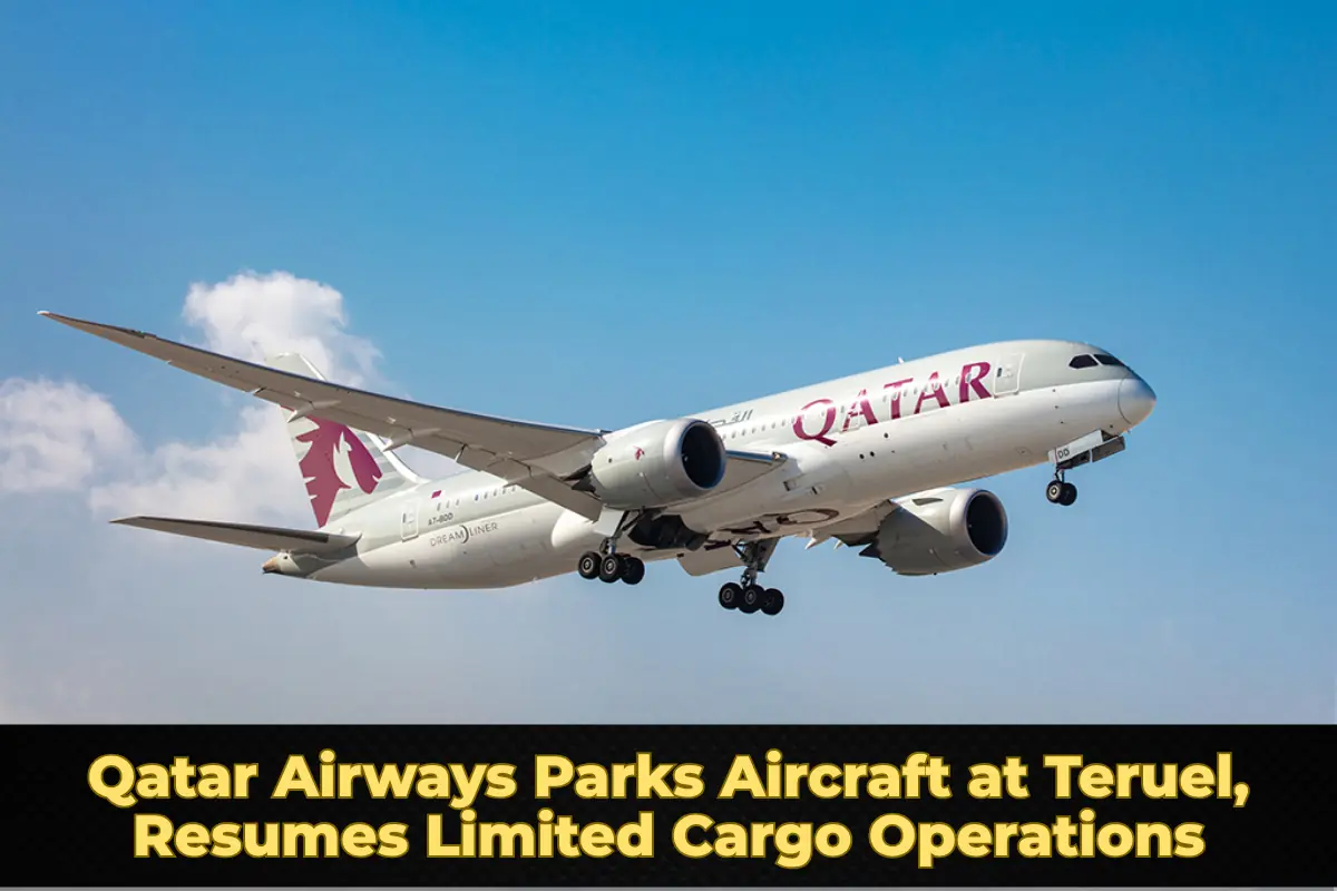 Qatar Airways Parks Aircraft at Teruel, Resumes Limited Cargo Operations