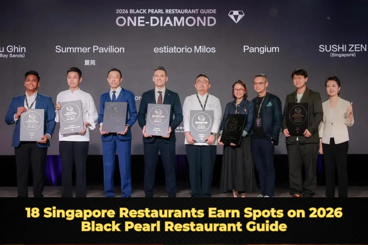 18 Singapore Restaurants Earn Spots on 2026 Black Pearl Restaurant Guide