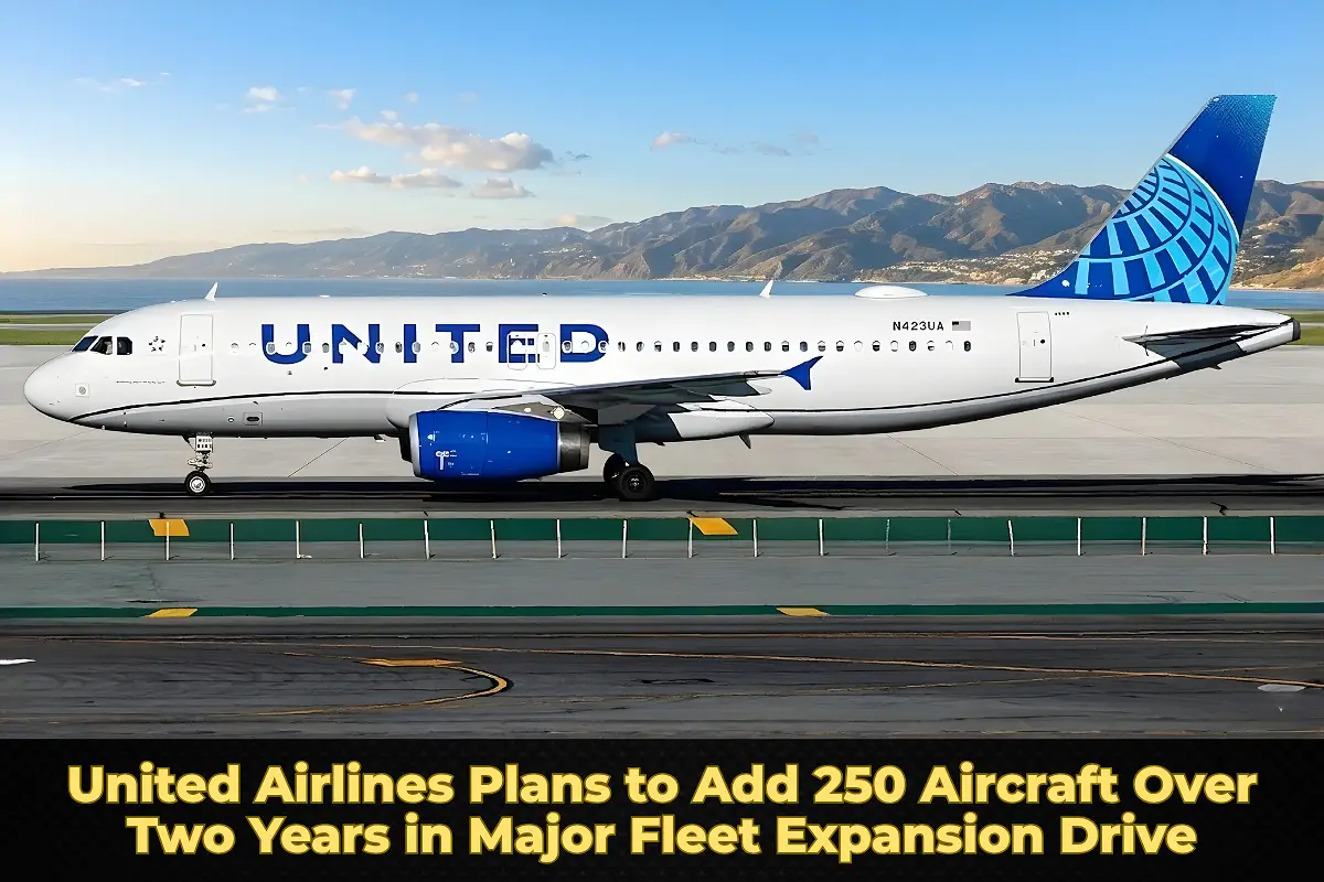United Airlines Plans to Add 250 Aircraft Over Two Years in Major Fleet Expansion Drive