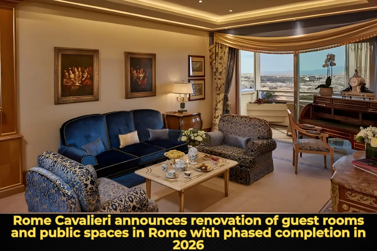 Rome Cavalieri announces renovation of guest rooms and public spaces in Rome with phased completion in 2026