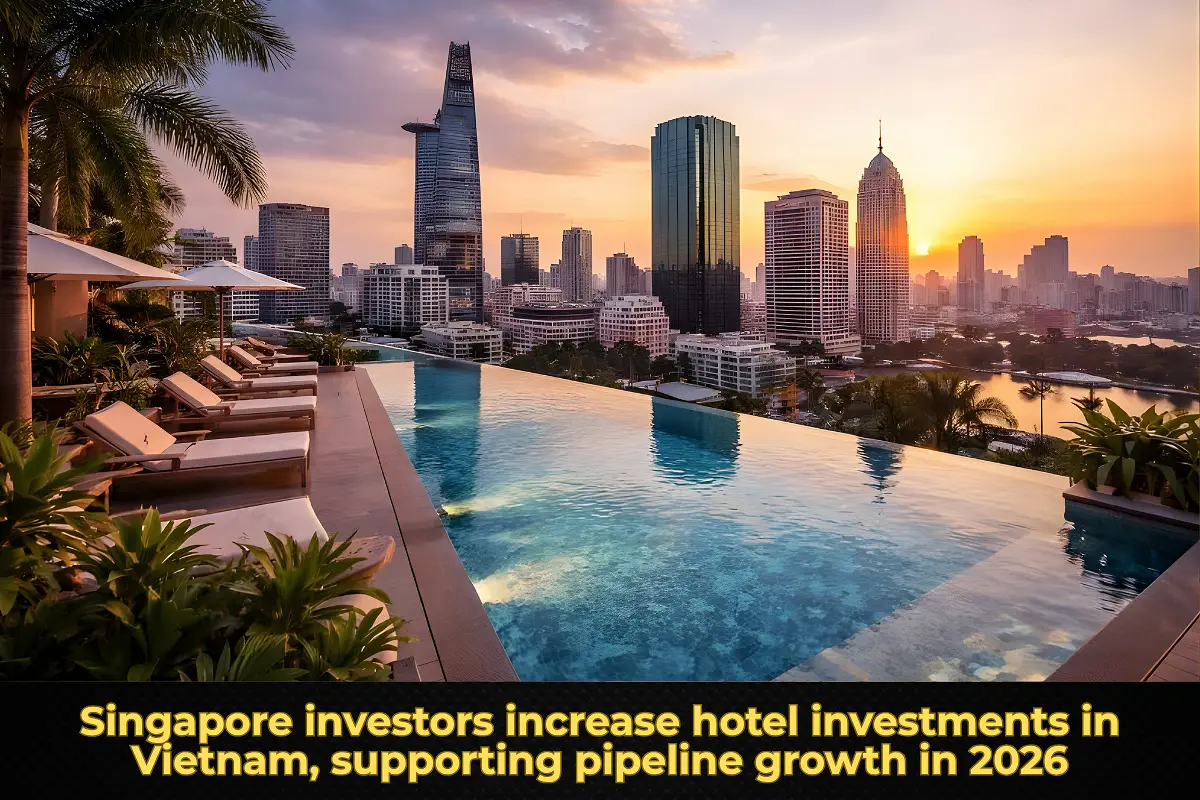 Singapore investors increase hotel investments in Vietnam, supporting pipeline growth in 2026