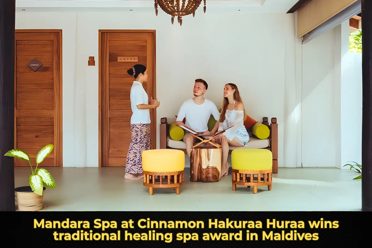 Mandara Spa at Cinnamon Hakuraa Huraa wins traditional healing spa award in Maldives