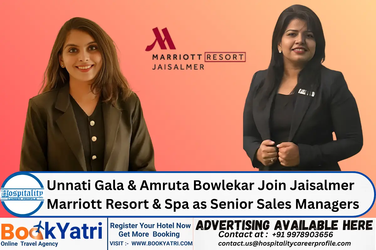 Unnati Gala & Amruta Bowlekar Join Jaisalmer Marriott Resort & Spa as Senior Sales Managers