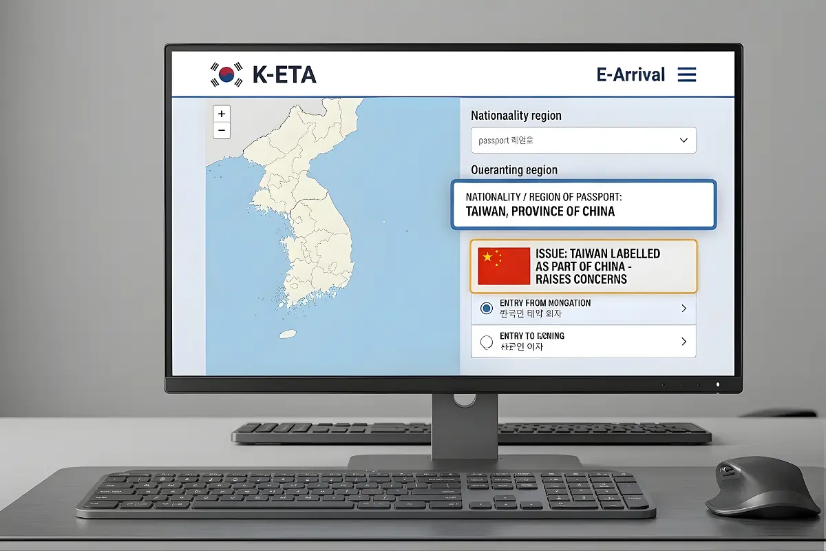 Taiwan Raises Concerns Over South Korea’s E-Arrival System Labeling