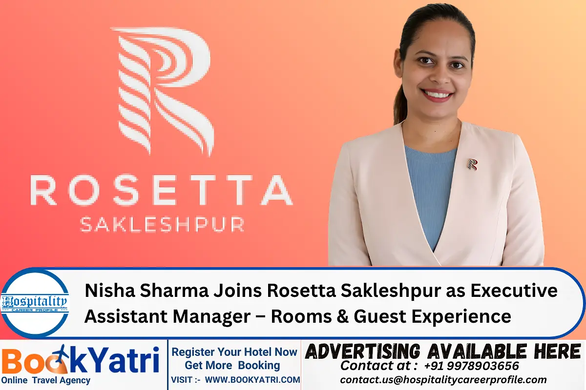 Nisha Sharma Joins Rosetta Sakleshpur as Executive Assistant Manager – Rooms & Guest Experience