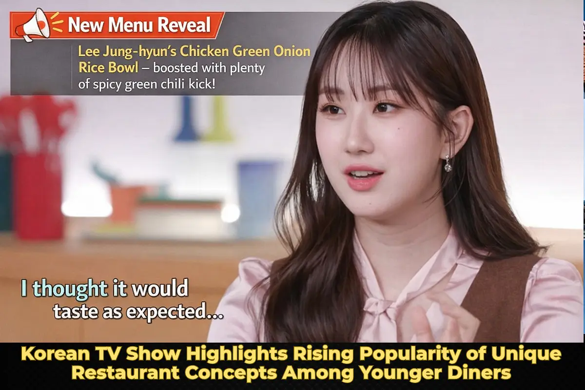 Korean TV Show Highlights Rising Popularity of Unique Restaurant Concepts Among Younger Diners