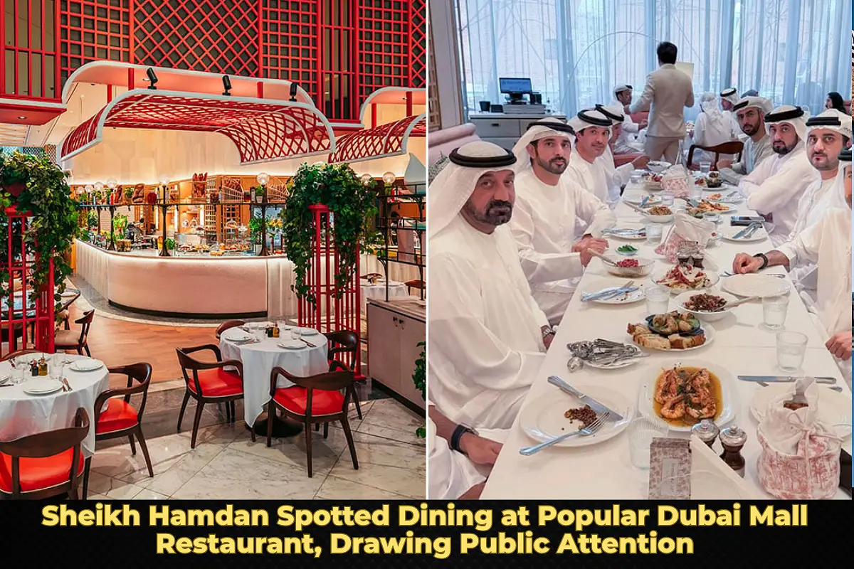 Sheikh Hamdan Spotted Dining at Popular Dubai Mall Restaurant, Drawing Public Attention