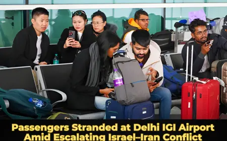 Passengers Stranded at Delhi IGI Airport Amid Escalating Israel–Iran Conflict
