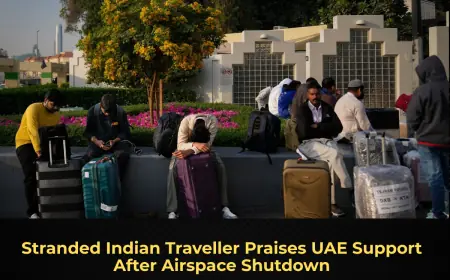 Stranded Indian Traveller Praises UAE Support After Airspace Shutdown