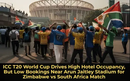 ICC T20 World Cup Drives High Hotel Occupancy, But Low Bookings Near Arun Jaitley Stadium for Zimbabwe vs South Africa Match
