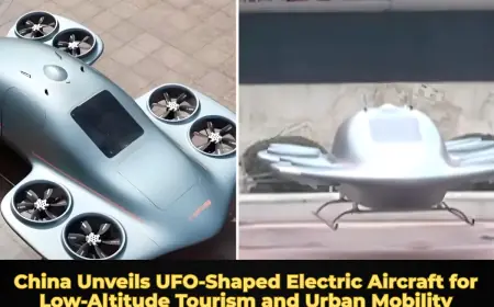 China Unveils UFO-Shaped Electric Aircraft for Low-Altitude Tourism and Urban Mobility