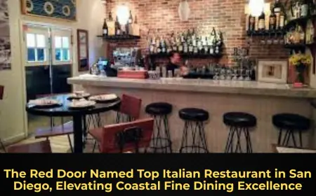 The Red Door Named Top Italian Restaurant in San Diego, Elevating Coastal Fine Dining Excellence