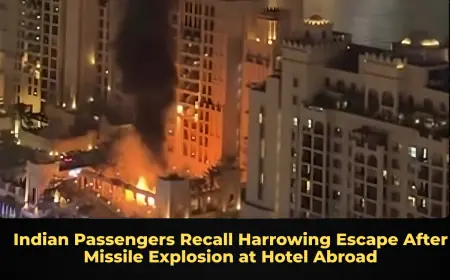 Indian Passengers Recall Harrowing Escape After Missile Explosion at Hotel Abroad