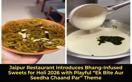 Jaipur Restaurant Introduces Bhang-Infused Sweets for Holi 2026 with Playful “Ek Bite Aur Seedha Chaand Par” Theme