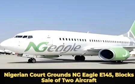Nigerian Court Grounds NG Eagle E145, Blocks Sale of Two Aircraft