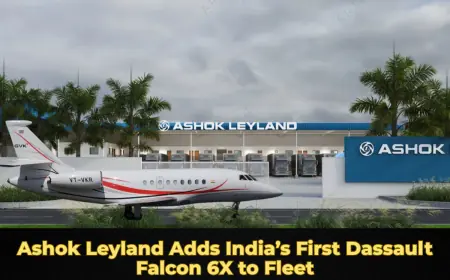 Ashok Leyland Adds India’s First Dassault Falcon 6X to Fleet