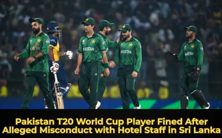 Pakistan T20 World Cup Player Fined After Alleged Misconduct with Hotel Staff in Sri Lanka